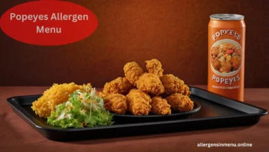 popeyes allergen menu