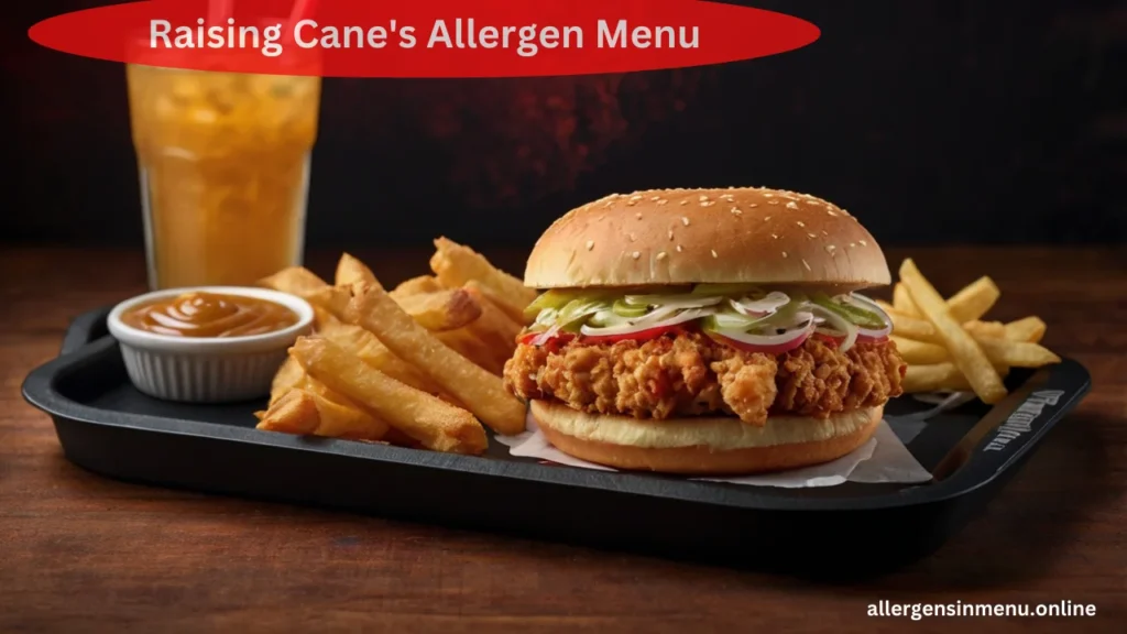 Raising Cane's Allergen Menu