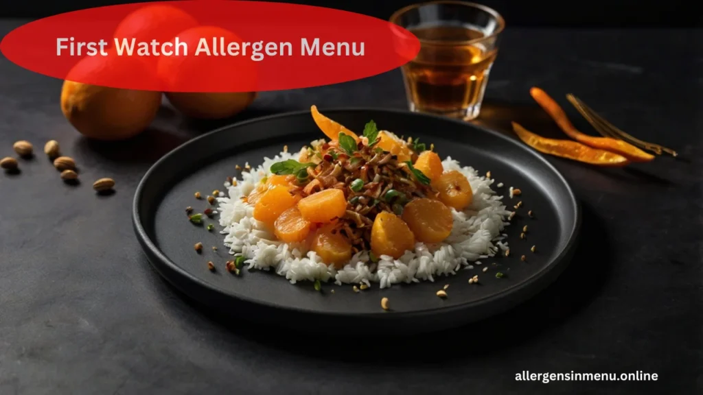 First Watch Allergen Menu