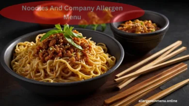 Noodles And Company Allergen Menu